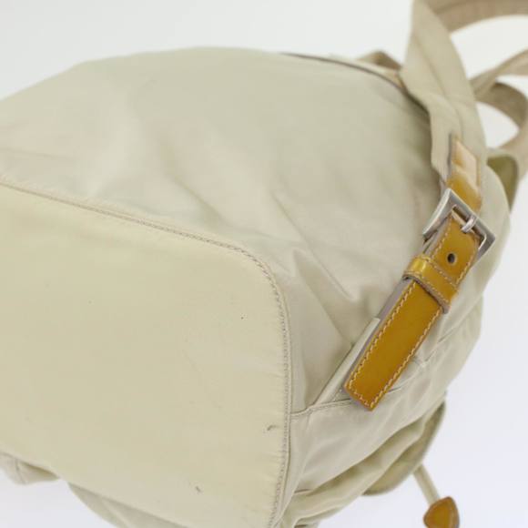 PRADA Backpack Nylon Beige Auth 45868 - Picture 16 of 16